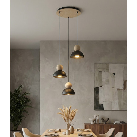 Lampa wisząca Emibig Kaki | Skandynawski design, 41cm