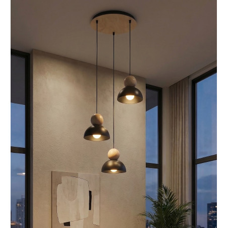 Lampa wisząca Emibig Kaki | Skandynawski design, 41cm