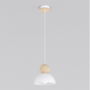 Lampa wisząca Emibig: Skandynawski design, metal i drewno
