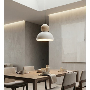 Lampa wisząca Emibig: Skandynawski design, metal i drewno