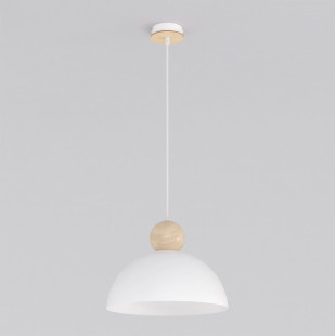 Lampa wisząca Emibig Kaki: Skandynawski design, biały klosz
