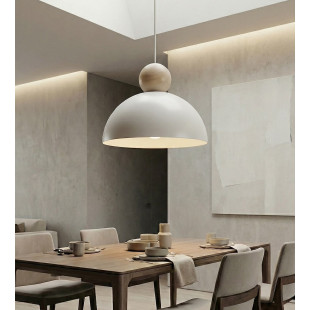 Lampa wisząca Emibig Kaki: Skandynawski design, biały klosz