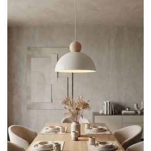 Lampa wisząca Emibig Kaki: Skandynawski design, biały klosz