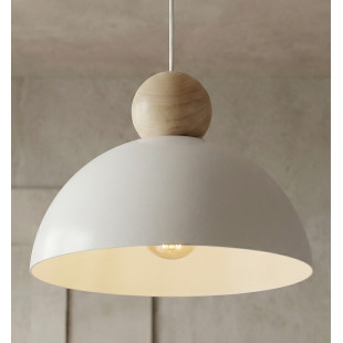 Lampa wisząca Emibig Kaki: Skandynawski design, biały klosz