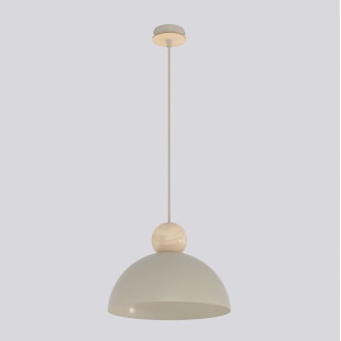 Lampa wisząca Emibig: Skandynawski design z metalu i drewna