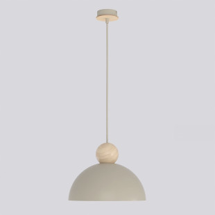 Lampa wisząca Emibig: Skandynawski design z metalu i drewna