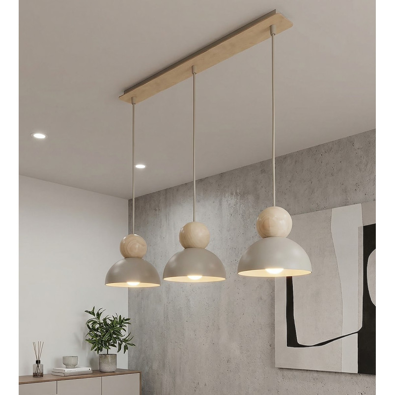 Lampa wisząca Emibig Kaki | Skandynawski design, 73cm