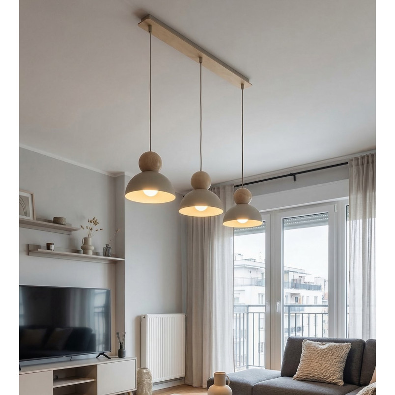 Lampa wisząca Emibig Kaki | Skandynawski design, 73cm