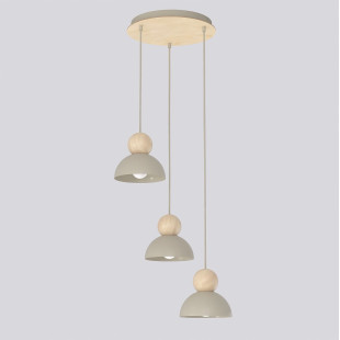 Lampa wisząca Emibig Kaki | Skandynawski design, drewno
