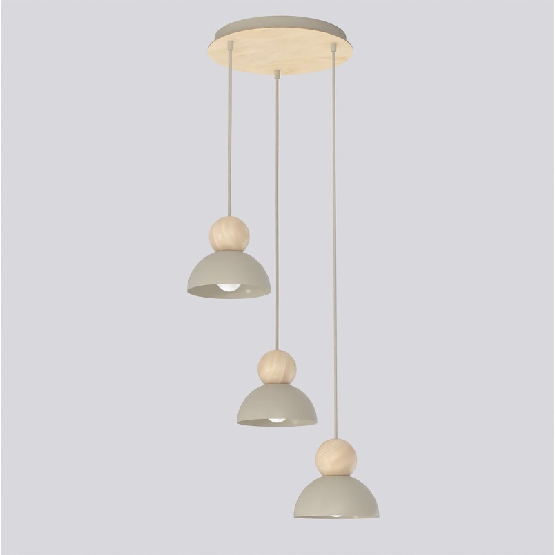 Lampa wisząca Emibig Kaki | Skandynawski design, drewno