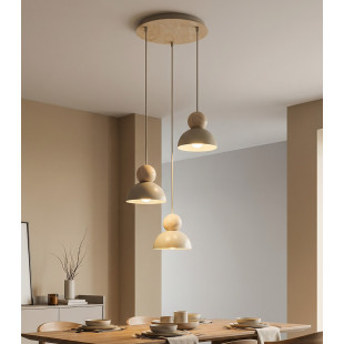 Lampa wisząca Emibig Kaki | Skandynawski design, drewno