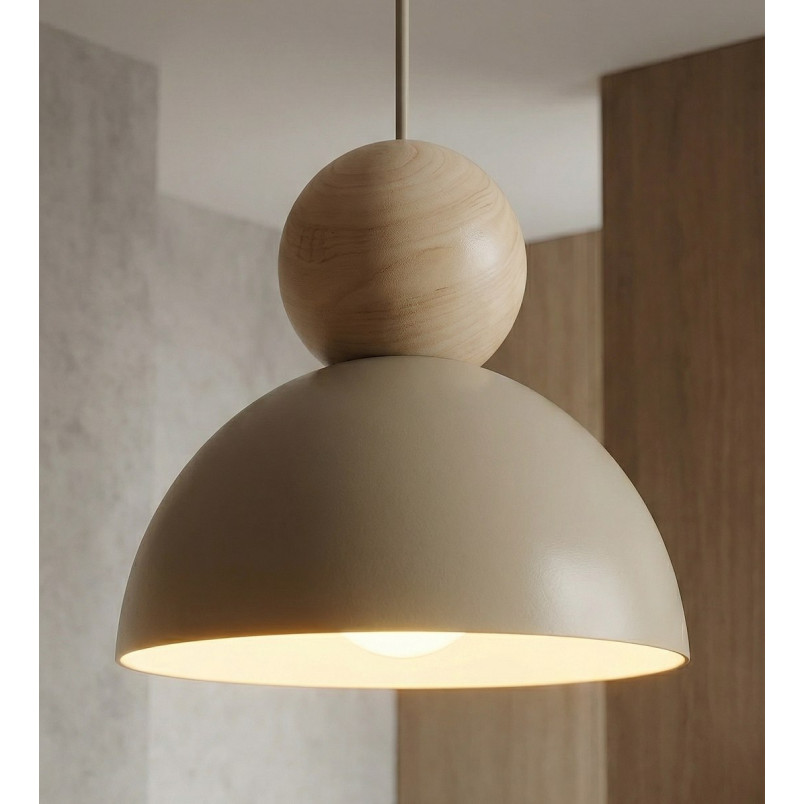 Lampa wisząca Emibig Kaki | Skandynawski design, drewno