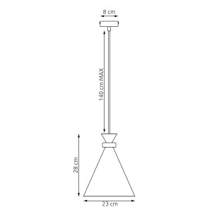Lampa wisząca ZERO Emibig | Skandynawski design