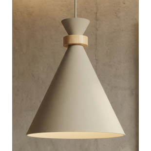 Lampa wisząca Emibig Zero: 3 stożki, styl skandynawski, mokka