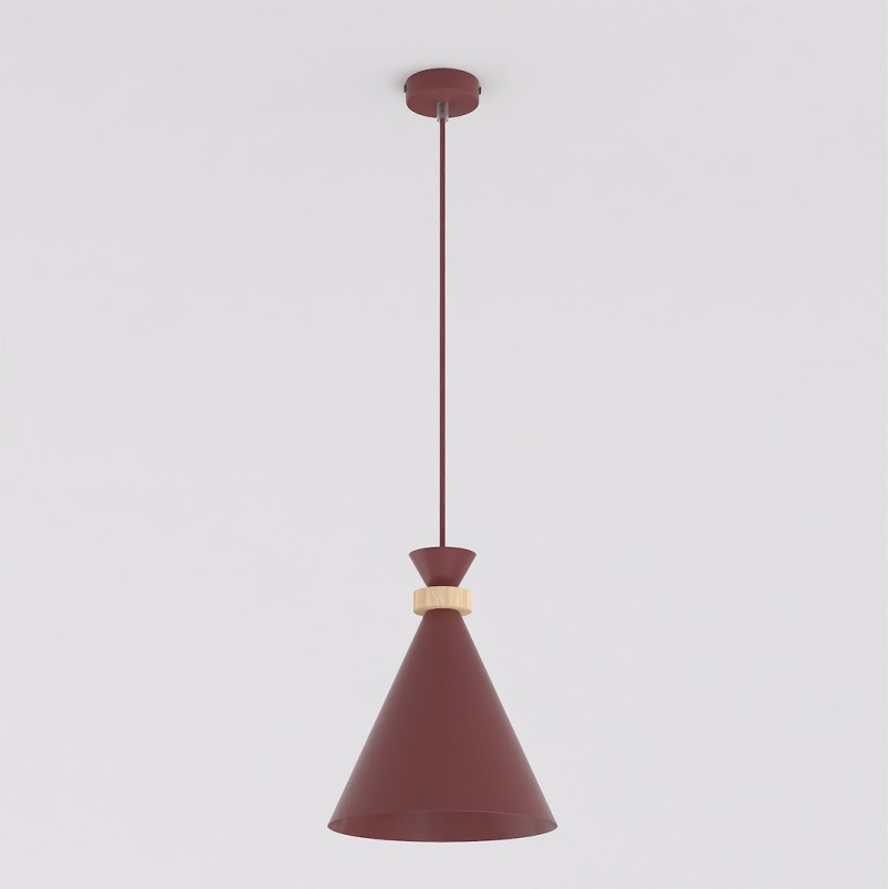 Lampa wisząca ZERO Emibig - burgund, 23cm | Skandynawski design