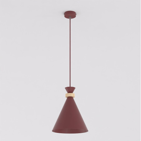 Lampa wisząca ZERO Emibig - burgund, 23cm | Skandynawski design