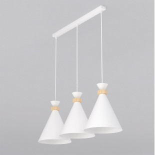 Lampa wisząca ZERO - 3 stożki, styl skandynawski | Emibig