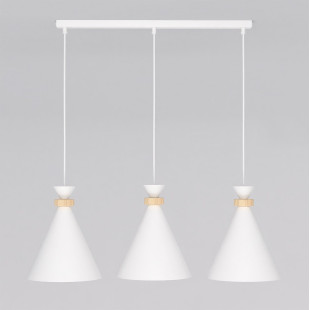 Lampa wisząca ZERO - 3 stożki, styl skandynawski | Emibig