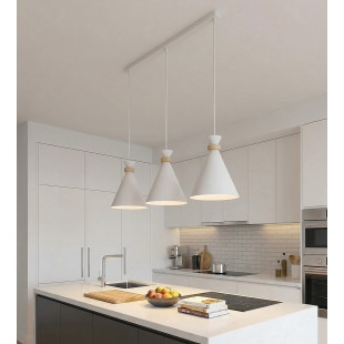 Lampa wisząca ZERO - 3 stożki, styl skandynawski | Emibig