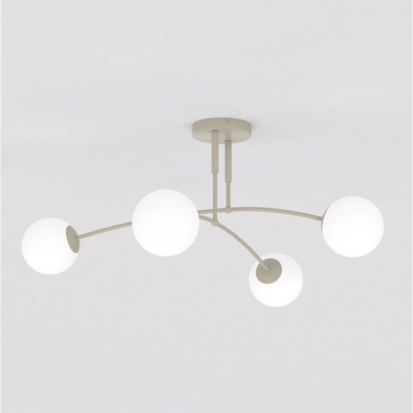 Lampa sufitowa Pregos Emibig | 4 kule szklane | Modern