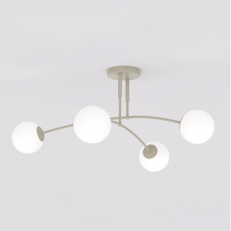 Lampa sufitowa Pregos Emibig | 4 kule szklane | Modern