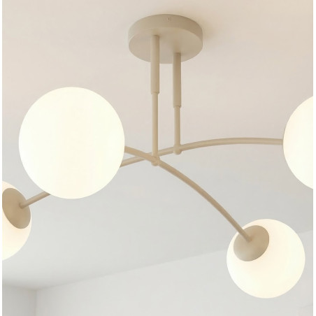 Lampa sufitowa Pregos Emibig | 4 kule szklane | Modern