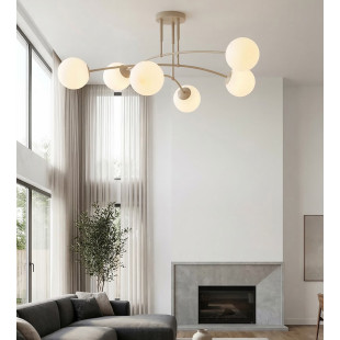 Lampa sufitowa Pregos Emibig - 6 szklanych kul, modern