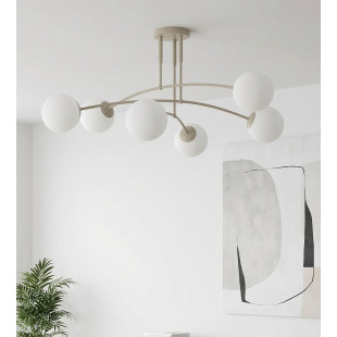 Lampa sufitowa Pregos Emibig - 6 szklanych kul, modern