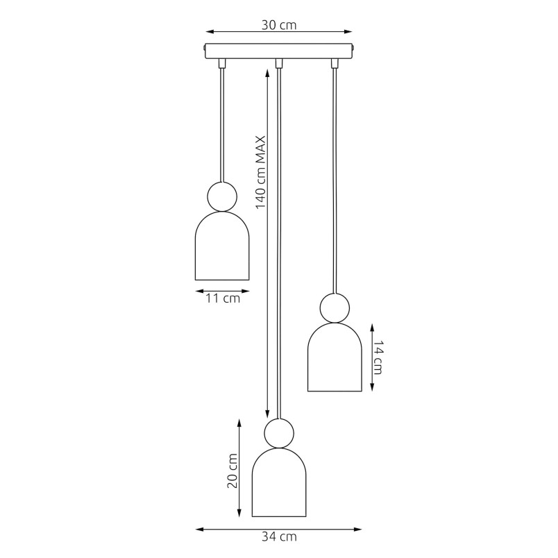 Lampa wisząca Mesi | Emibig - Skandynawski design