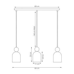 Lampa wisząca Mesi | Emibig - Skandynawski design