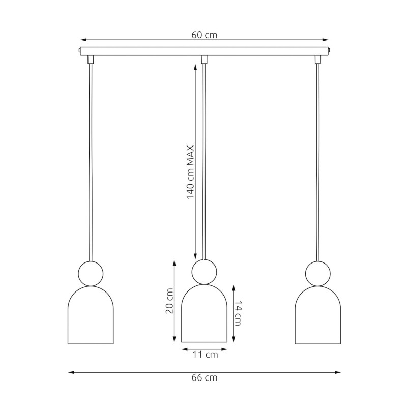 Lampa wisząca Mesi | Emibig - Skandynawski design