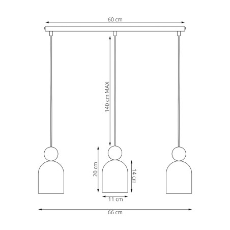 Lampa wisząca Mesi | Emibig - Skandynawski design