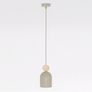 Lampa wisząca Mesi | Metal i drewno | Emibig