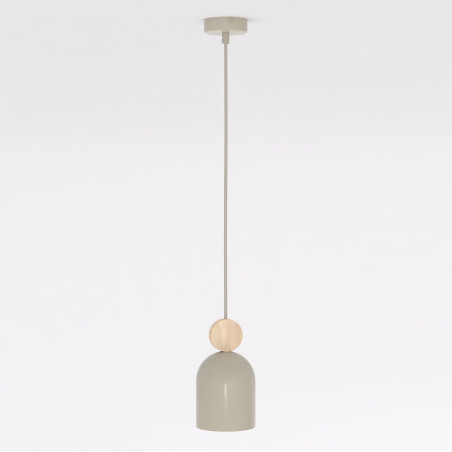 Lampa wisząca Mesi | Metal i drewno | Emibig