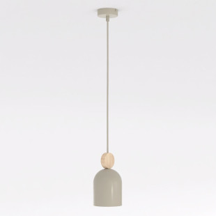 Lampa wisząca Mesi | Metal i drewno | Emibig