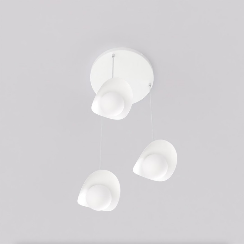 Lampa wisząca Emibig Ritual: 3 kule, nowoczesny design