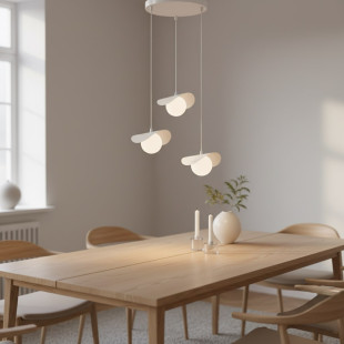 Lampa wisząca Emibig Ritual: 3 kule, nowoczesny design
