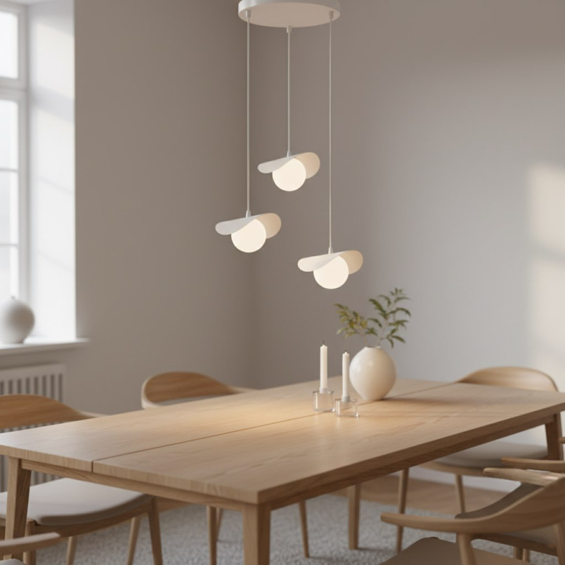 Lampa wisząca Emibig Ritual: 3 kule, nowoczesny design