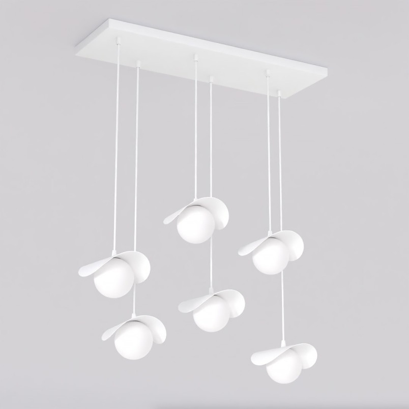 Lampa wisząca Emibig Ritual: 6 szklanych kul, nowoczesny design