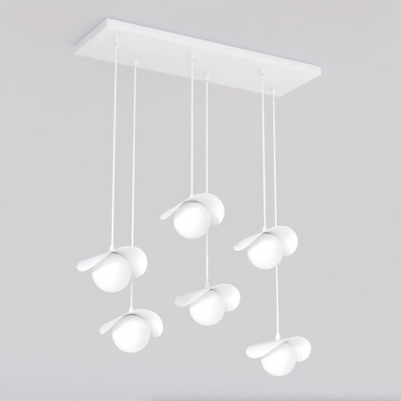 Lampa wisząca Emibig Ritual: 6 szklanych kul, nowoczesny design