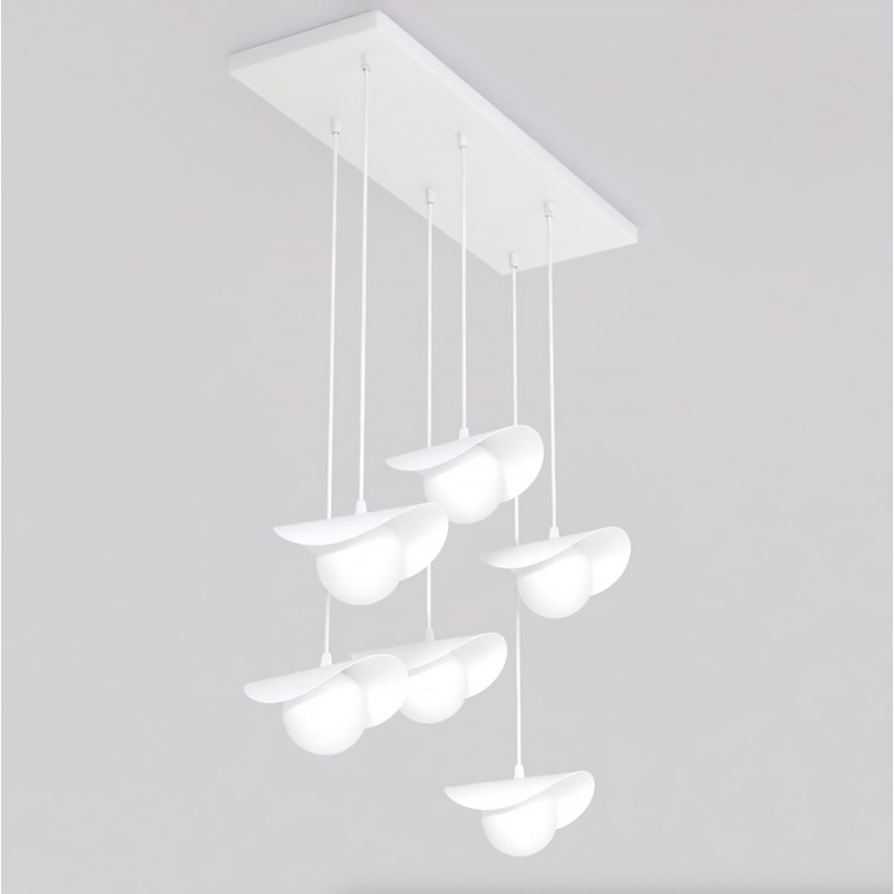 Lampa wisząca Emibig Ritual: 6 szklanych kul, nowoczesny design