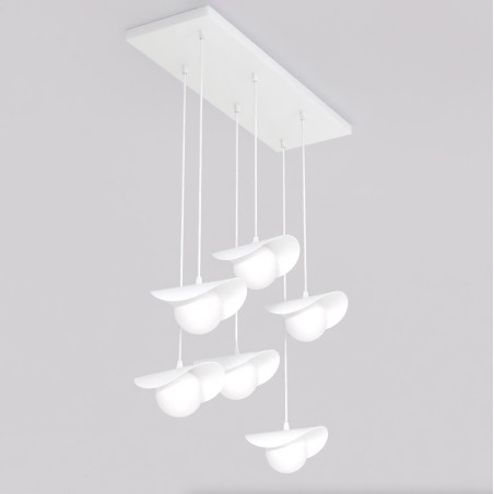 Lampa wisząca Emibig Ritual: 6 szklanych kul, nowoczesny design