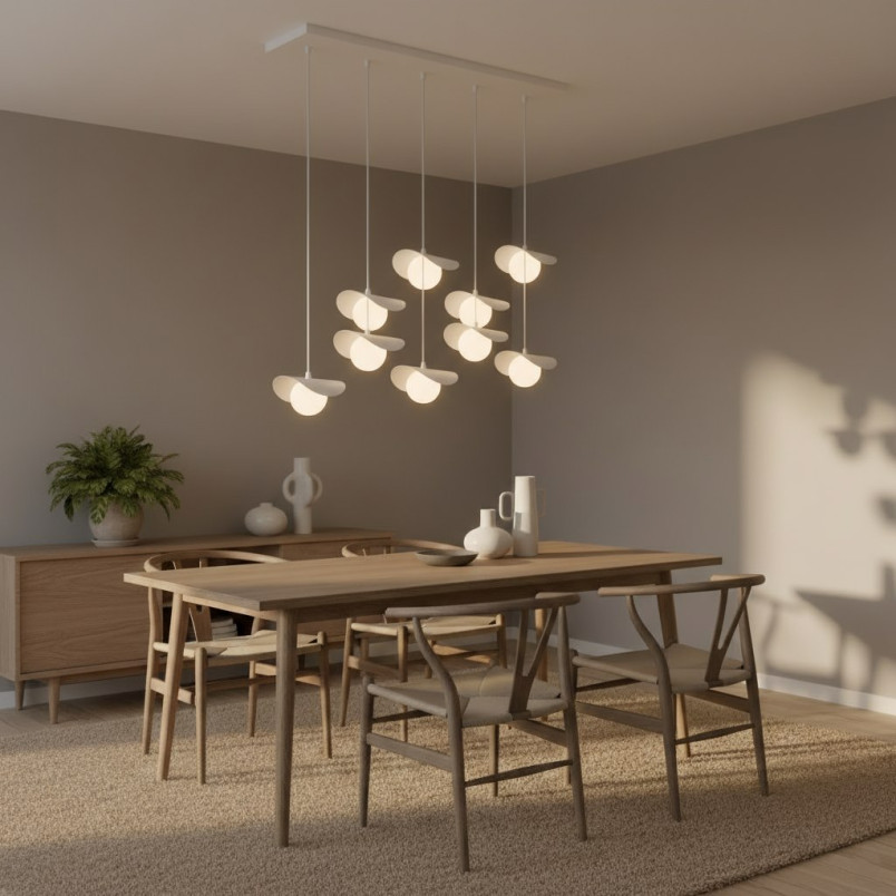 Lampa wisząca Emibig Ritual - 9 kul, nowoczesny design