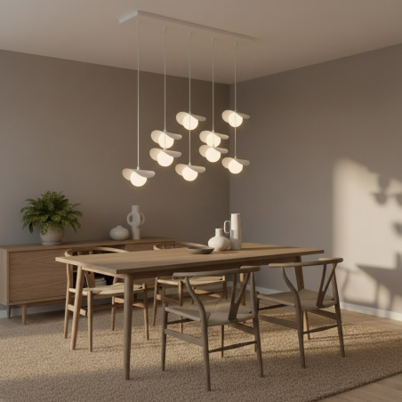 Lampa wisząca Emibig Ritual - 9 kul, nowoczesny design