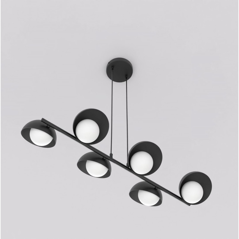 Lampa wisząca Boom - 6 punktów, szkło, Emibig