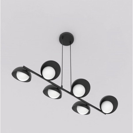 Lampa wisząca Boom - 6 punktów, szkło, Emibig