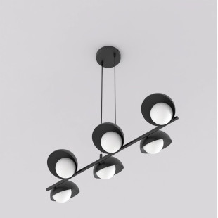 Lampa wisząca Boom - 6 punktów, szkło, Emibig