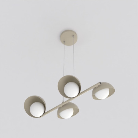 Lampa wisząca Boom Emibig | 4 punkty, szkło, modern