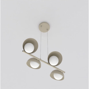 Lampa wisząca Boom Emibig | 4 punkty, szkło, modern