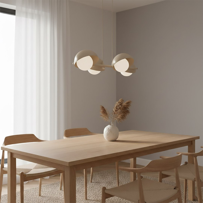 Lampa wisząca Boom Emibig | 4 punkty, szkło, modern